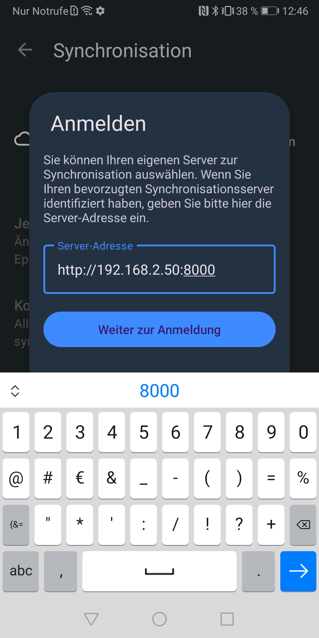 Adding server url to gpodder